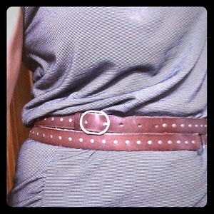 EUC Silpada Leather Double Wrap Skinny w/ Grommets